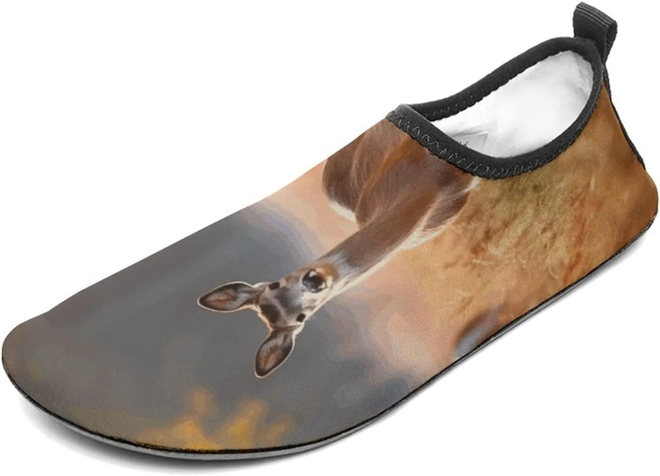 Water Shoes for Women Men Deer in Autumn Field Water Sports Shoes Slip-on Breathable Lightweight Athletic Aqua Sock