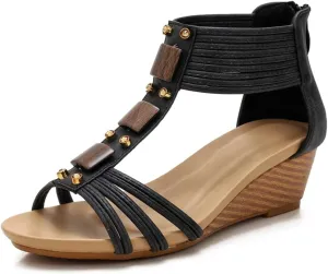 Wedge Sandals for Women Dressy Casual Summer Cute Comfy Wedges Heels Beach Sandal