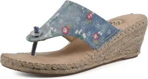 WHITE MOUNTAIN Women's Beachball Espadrille Wedge Sandal