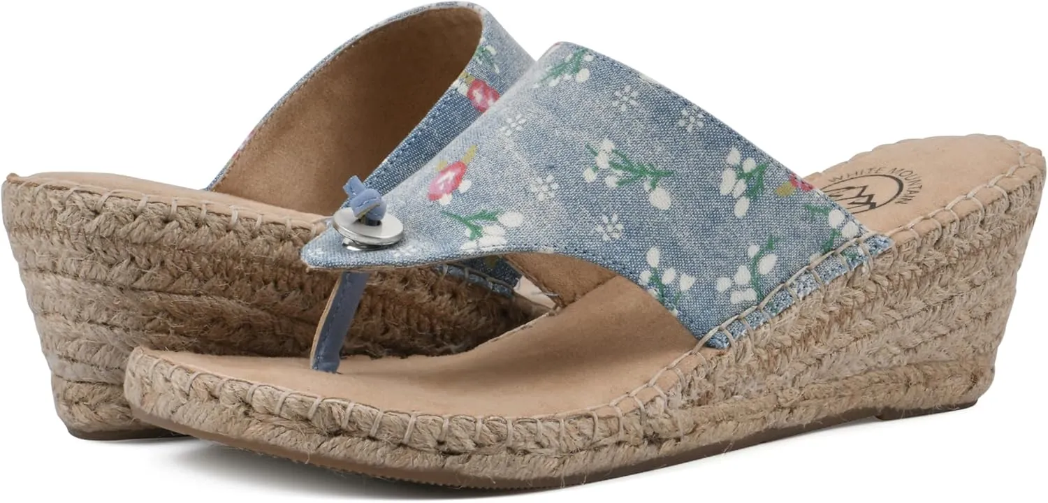WHITE MOUNTAIN Women's Beachball Espadrille Wedge Sandal