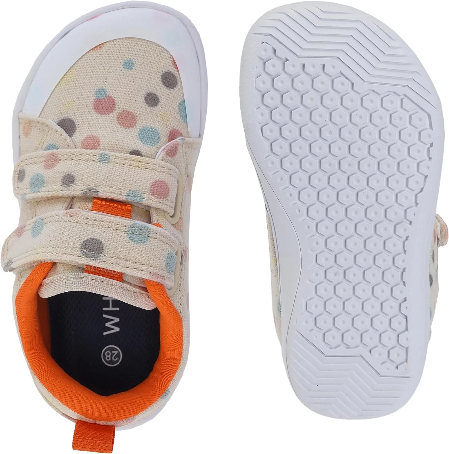 WHITIN Toddler/Boys/Girls Barefoot Shoes | Kids Wide Width Minimalist Sneakers | Classic Canvas | Supports Natural Foot Growth