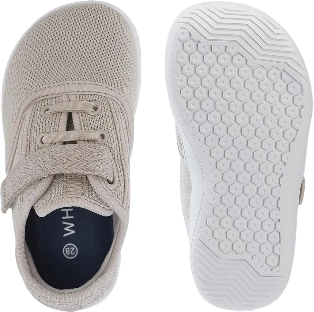 WHITIN Toddler/Little Kids Wide Toe Box Barefoot Shoes   Minimalist Sneakers for Boys Girls   Zero Drop Sole