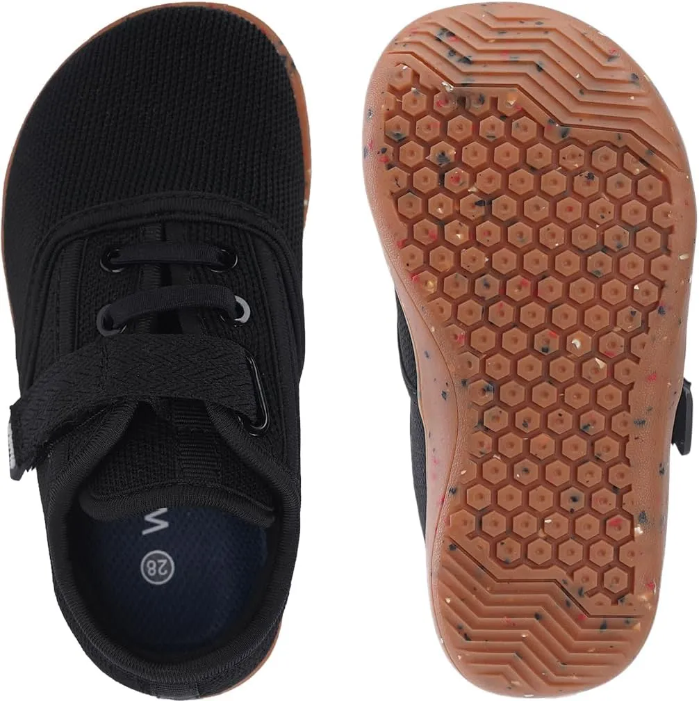 WHITIN Toddler/Little Kids Wide Toe Box Barefoot Shoes   Minimalist Sneakers for Boys Girls   Zero Drop Sole