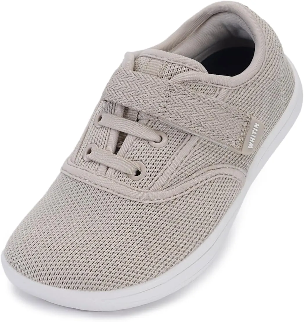 WHITIN Toddler/Little Kids Wide Toe Box Barefoot Shoes   Minimalist Sneakers for Boys Girls   Zero Drop Sole