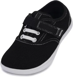 WHITIN Toddler/Little Kids Wide Toe Box Barefoot Shoes   Minimalist Sneakers for Boys Girls   Zero Drop Sole