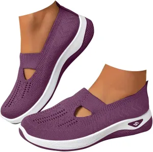 Women Comfy Orthopedic Walking Shoes, 2024 New Orthopedic Women's Breathable Slip On Arch Support Non-Slip Sneakers