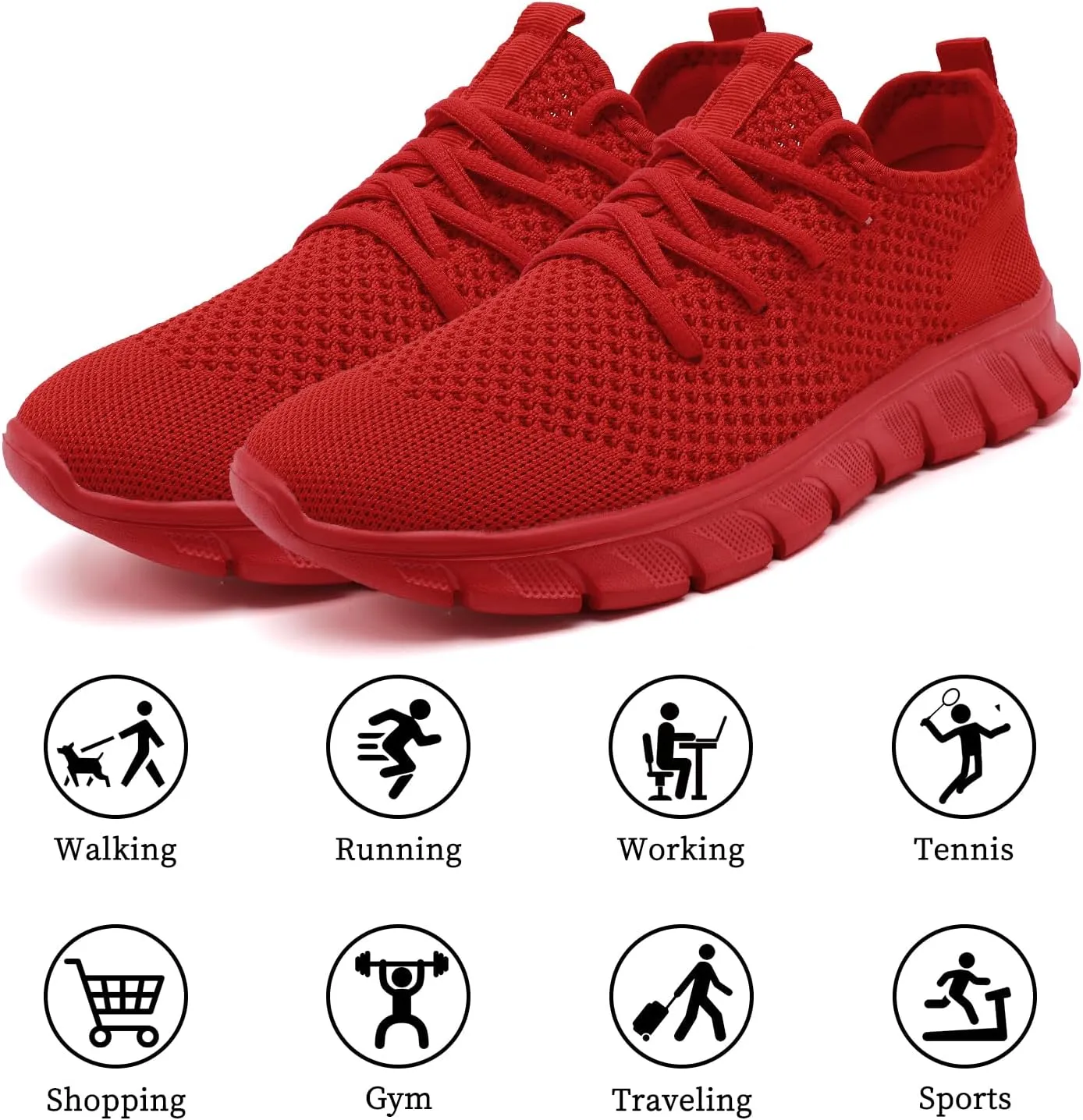 Women Running Shoes Tennis Walking Gym Fashion Sneakers Workout Atheltic Slip On Lightweight Breathable Sport Shoe