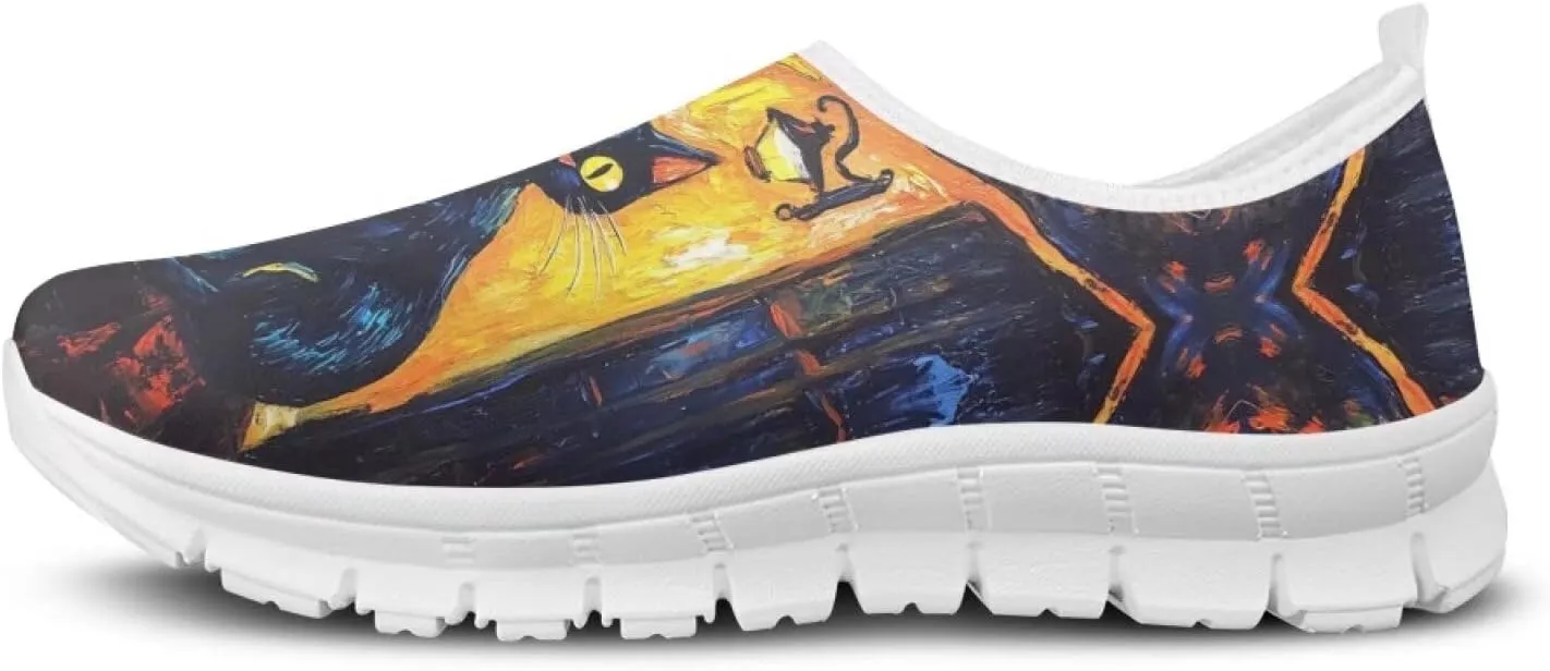 Women Slip On Tennis Shoes Casual Sneakers Womens Non Slip Work Shoes