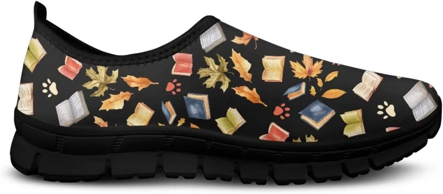 Women Walking Sneakers Casual Fashion Slip On Low Top Shoes Breathable Comfortable Tennis Work Footwear