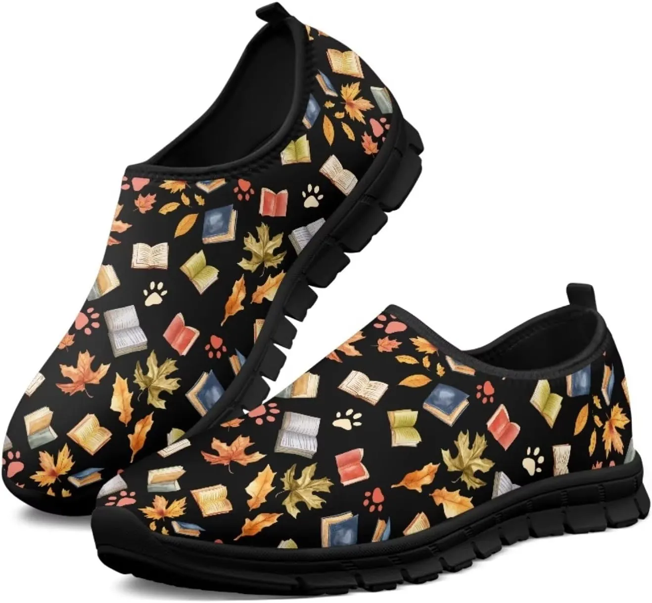 Women Walking Sneakers Casual Fashion Slip On Low Top Shoes Breathable Comfortable Tennis Work Footwear