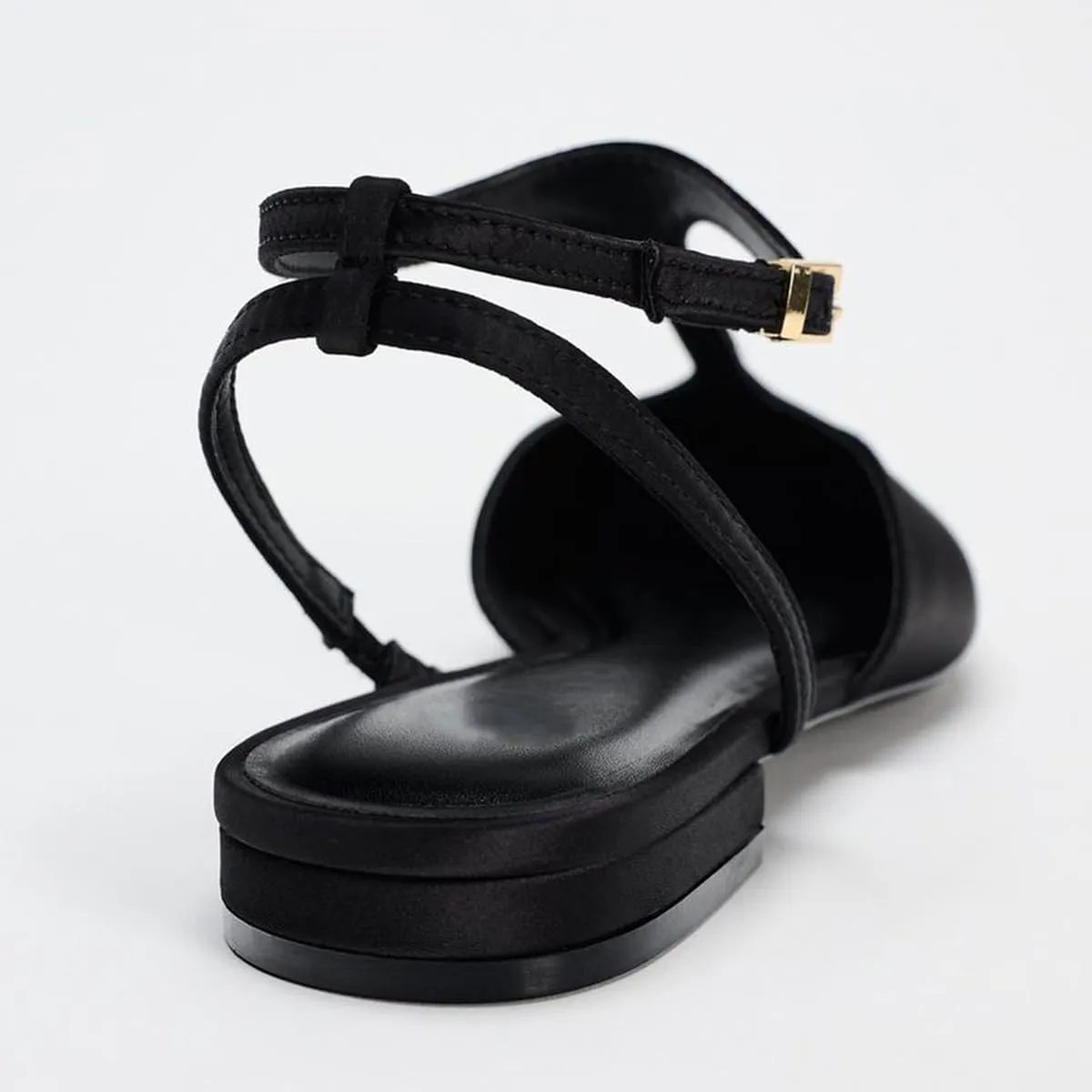 Women's Animal Print Metallic Flat Buckled Ankle Strap Closure Front Strap Open Back Party Dress Office Shoes for Women