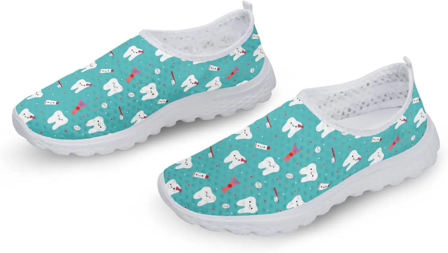 Women's Athletic Road Running Mesh Breathable Casual Slip on Sneakers Fashion Tennis Shoes