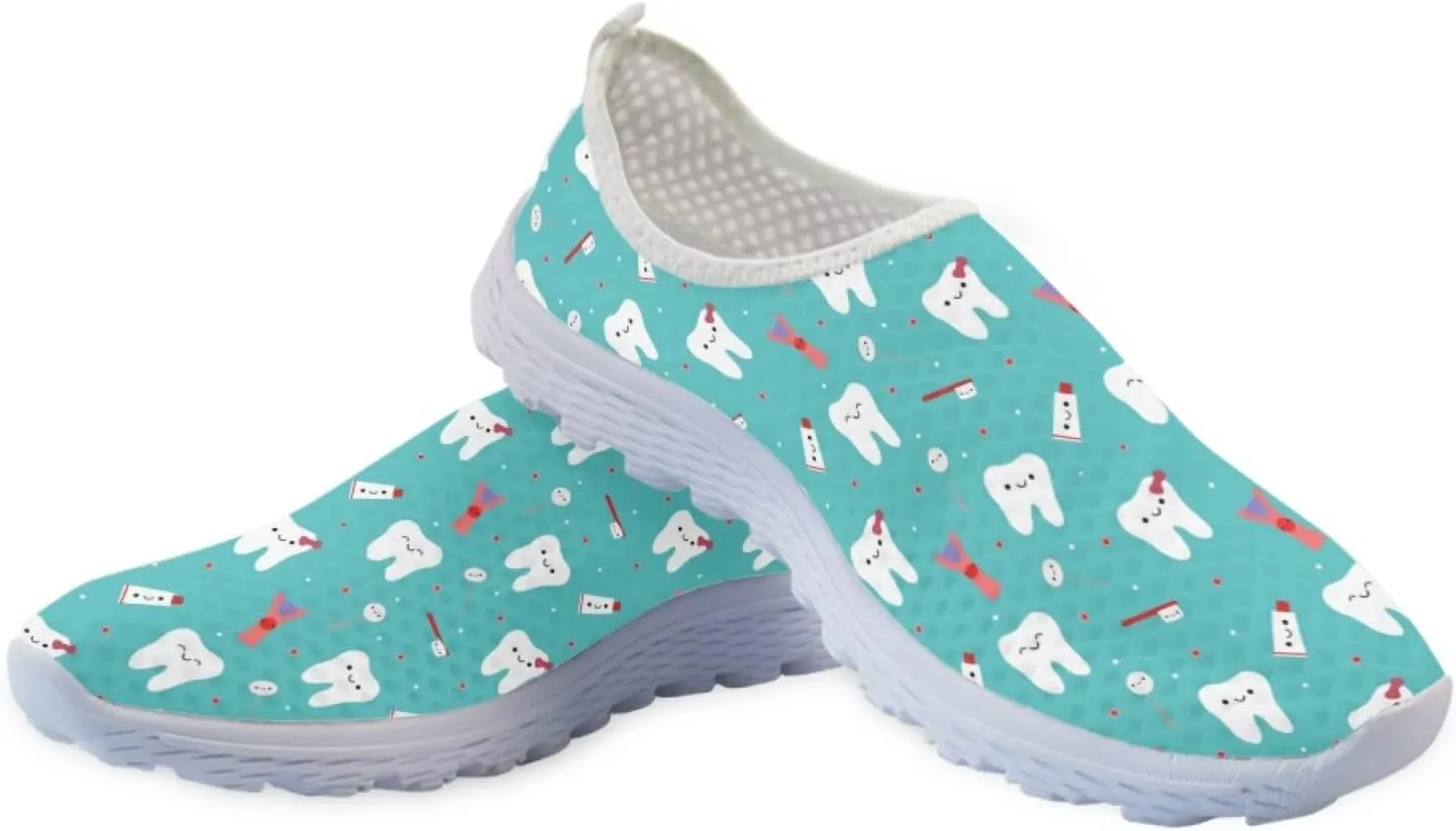 Women's Athletic Road Running Mesh Breathable Casual Slip on Sneakers Fashion Tennis Shoes