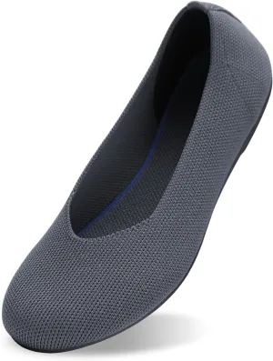 Women's Ballet Flat Dressy Casual Knit Shoes Round Toe Women Mesh Flats