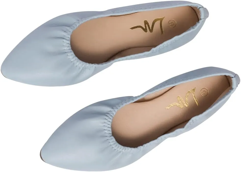 Women's Ballet Flat Slip On Flats - Classic Casual Dress Shoes, Foldable Portable Travel Ballet Walking Shoes