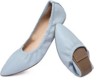 Women's Ballet Flat Slip On Flats - Classic Casual Dress Shoes, Foldable Portable Travel Ballet Walking Shoes
