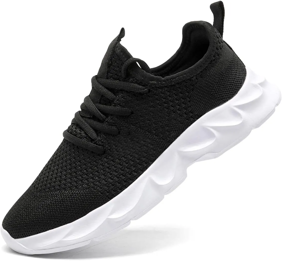 Women's Breathable Casual Athletic Sneakers, Lightweight Comfortable Slip On Gym Walking Tennis Fashion Sports Shoes