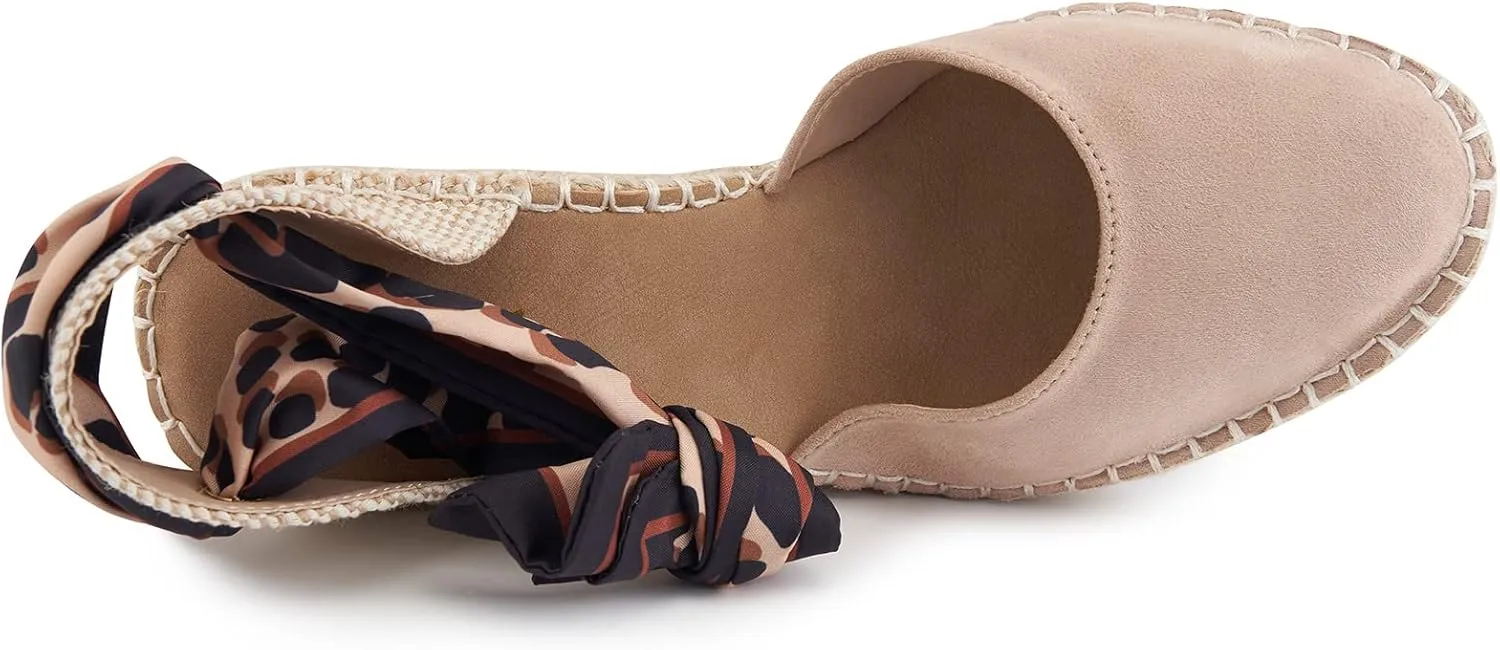 Women's Comfort Closed Toe Adjusting Buckle Espadrille Wedge Sandal