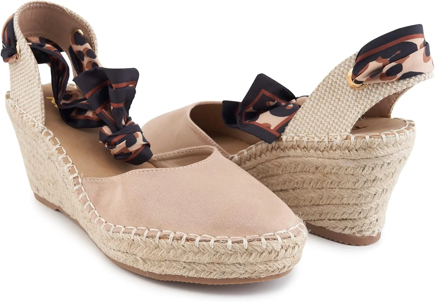 Women's Comfort Closed Toe Adjusting Buckle Espadrille Wedge Sandal