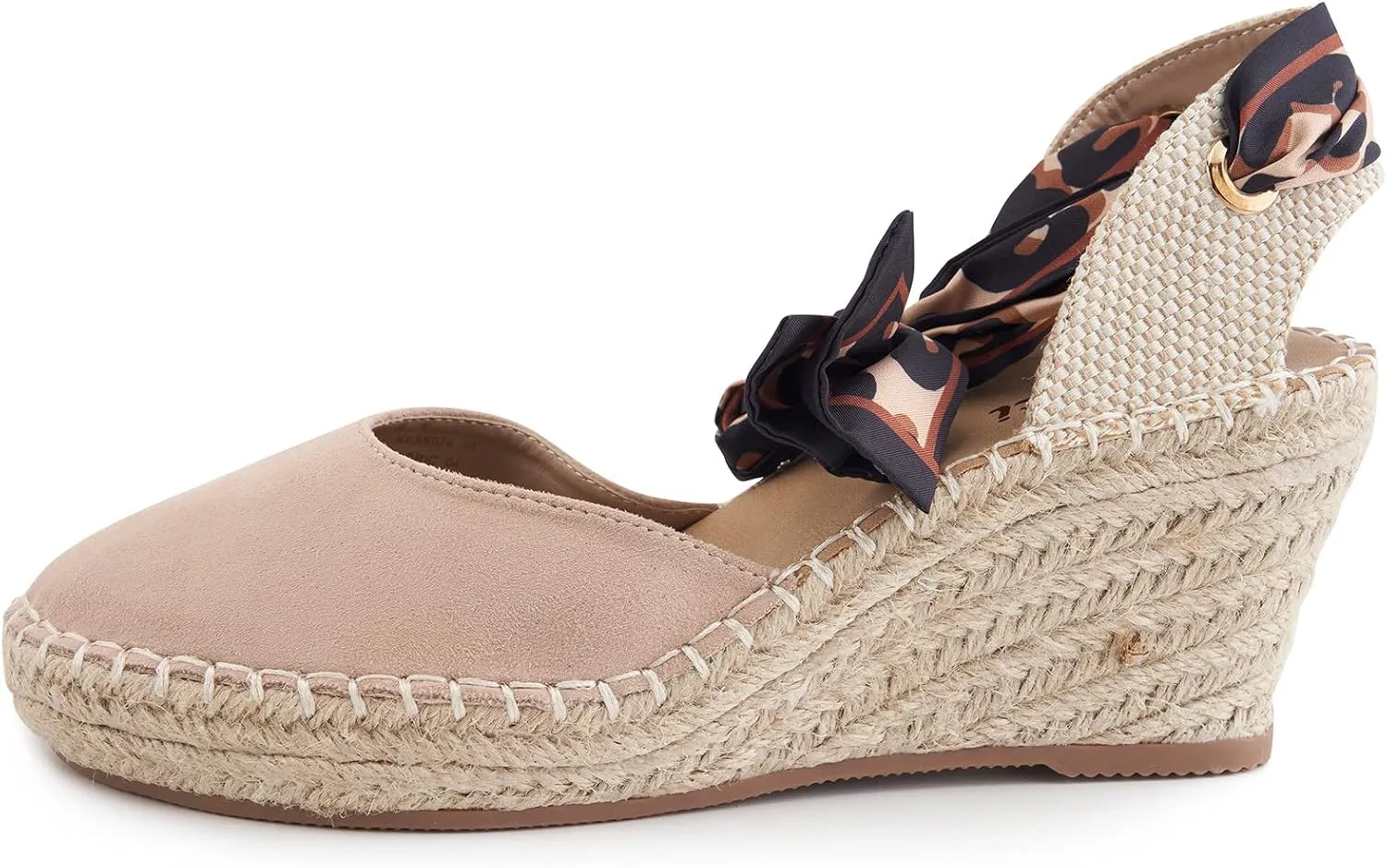 Women's Comfort Closed Toe Adjusting Buckle Espadrille Wedge Sandal
