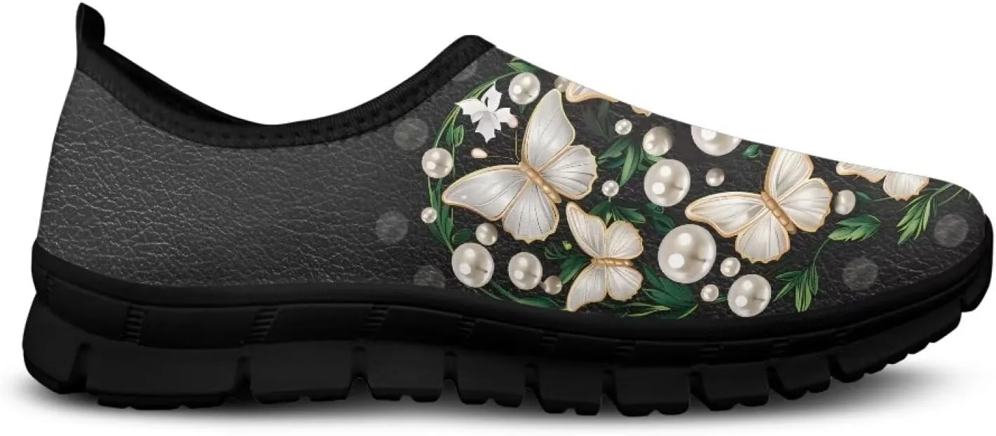 Womens Lightweight Running Shoes Slip On Breathable Fashion Tennis Walking Sneakers for Travel Camping Jogging SizeUS 5.5-11.5