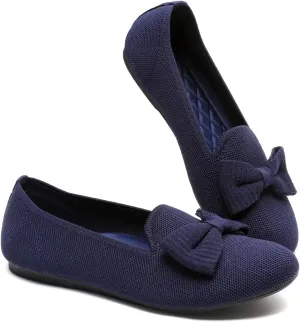 Women's Loafers Flats Comfortable Slip-on Bowknot Walking Dressy Penny Shoes with Arch Support