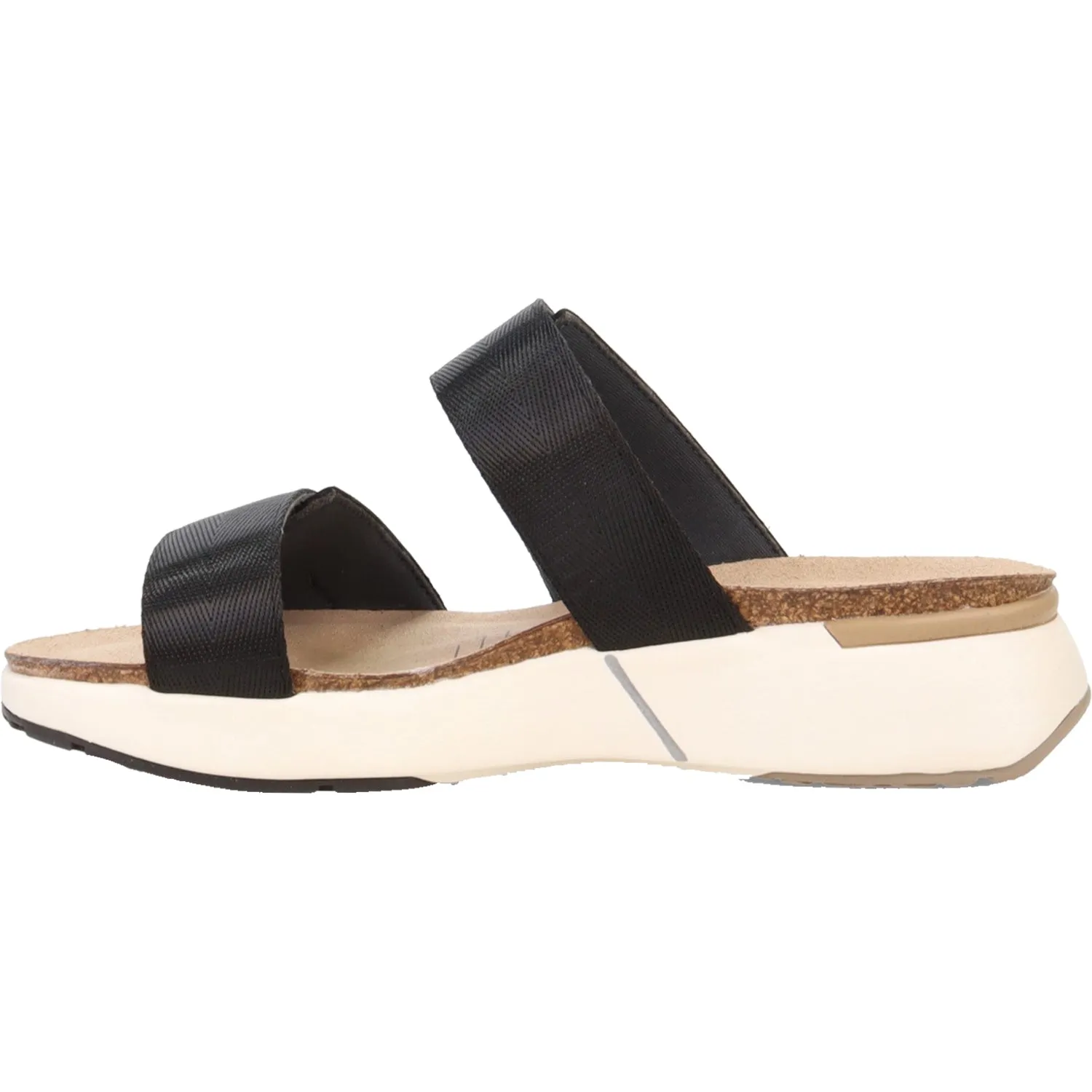 Women's Naot Calliope Soft Black/Silver/Black Woven Leather