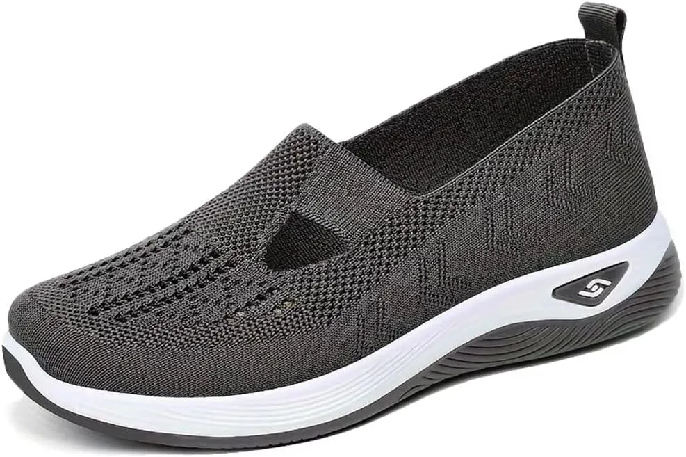 Women's Orthopedic Mesh Walking Shoes Athletic Sport Running Sneakers Slip-on Cozy Breathable