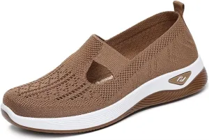 Women's Orthopedic Mesh Walking Shoes Athletic Sport Running Sneakers Slip-on Cozy Breathable