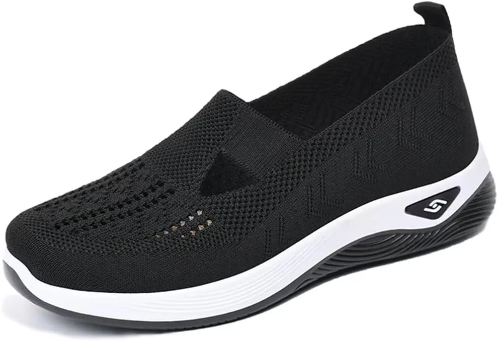 Women's Orthopedic Mesh Walking Shoes Athletic Sport Running Sneakers Slip-on Cozy Breathable