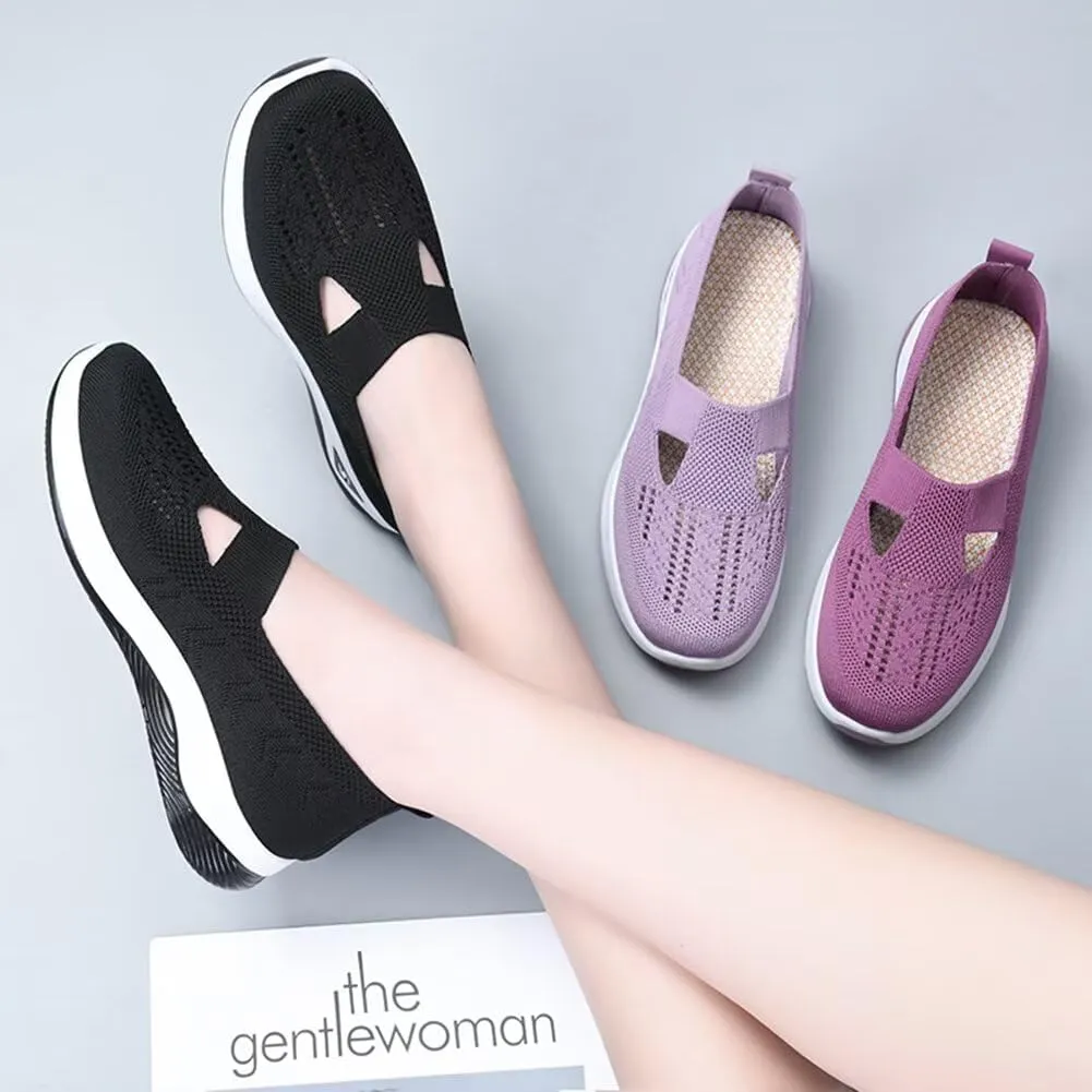 Women's Orthopedic Mesh Walking Shoes Athletic Sport Running Sneakers Slip-on Cozy Breathable