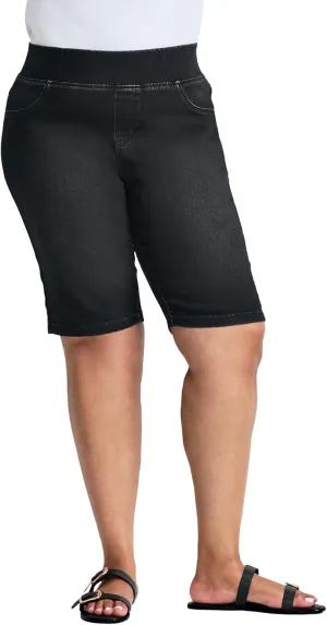 Women's Plus Size Butter Denim Pull On Short