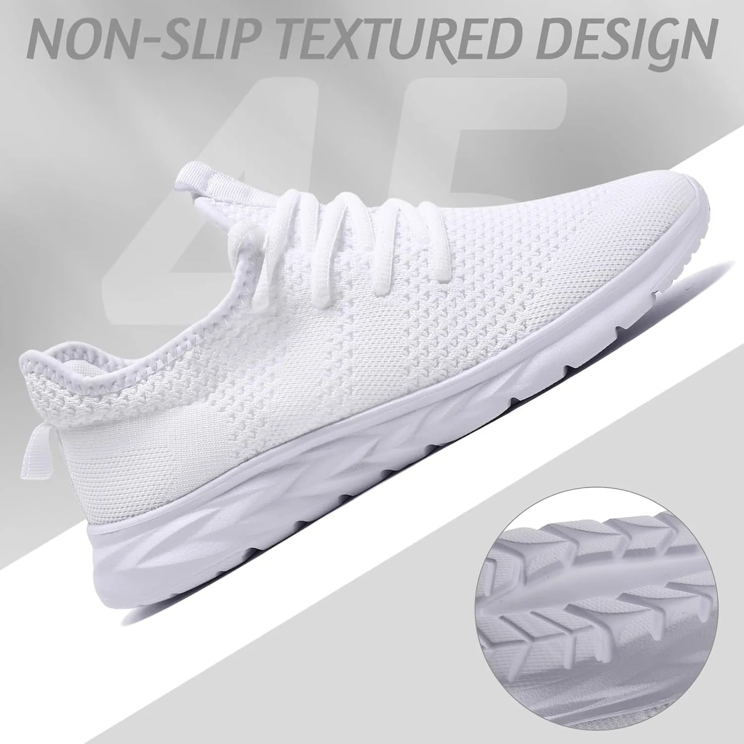 Womens Running Shoes Lightweight Tennis Shoes Slip On Walking Shoes Breathable Sneakers for Gym Travel Work
