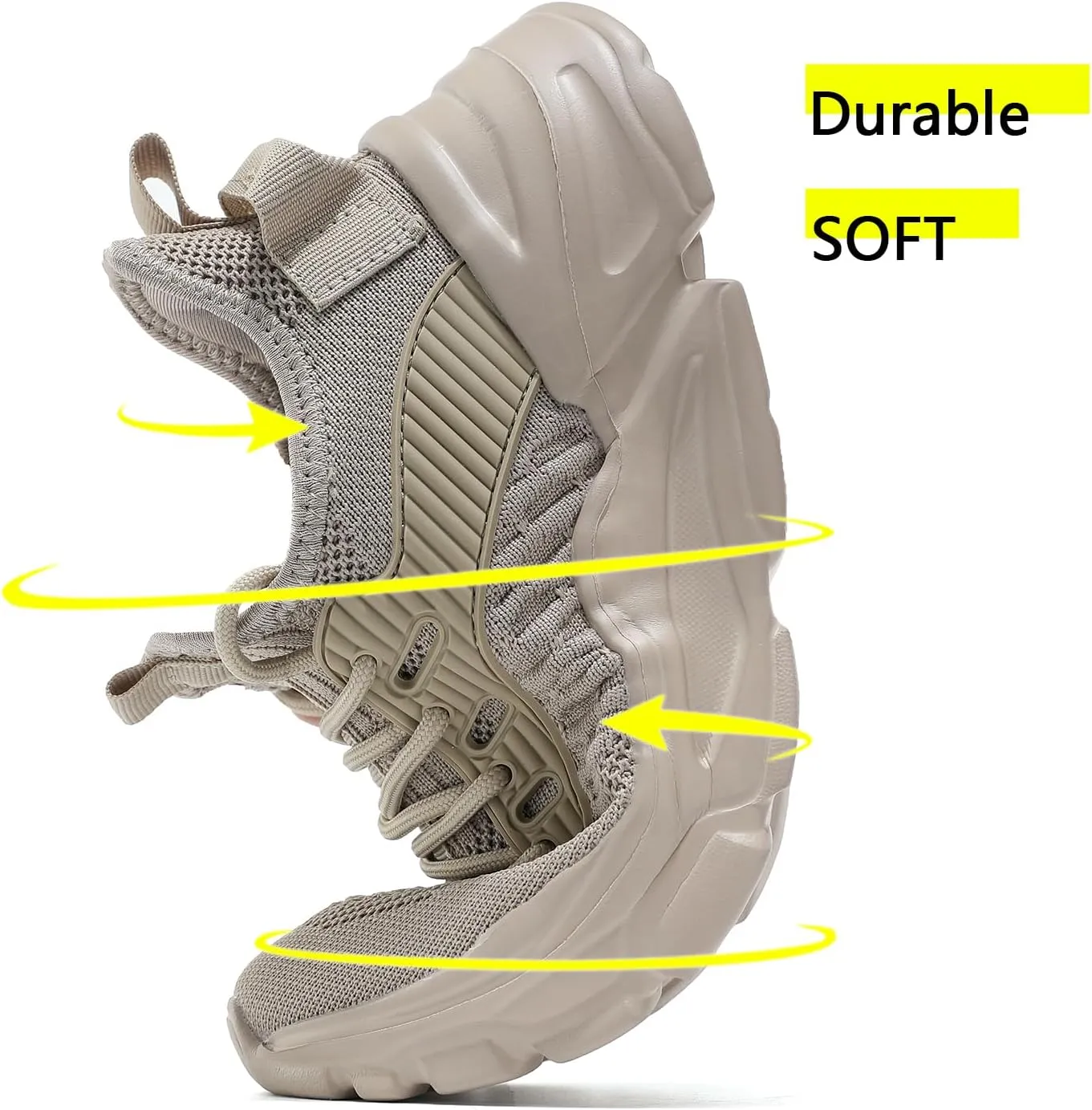 Womens Running Shoes Slip on Breathable Lightweight Fashion Sneakers Athletic Sports Walking Gym Work Shoes