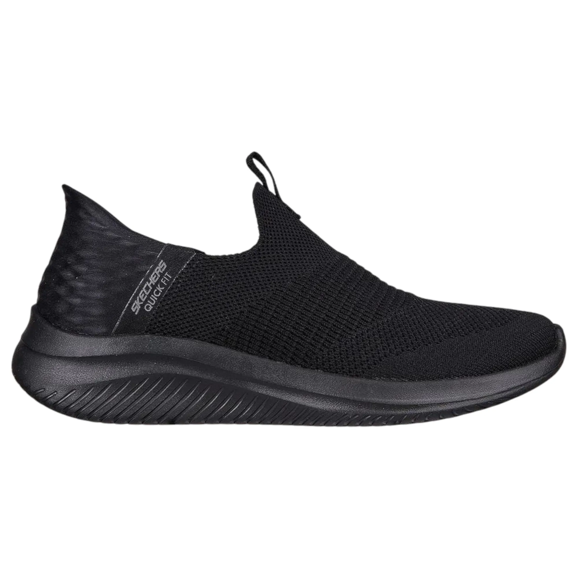 Womens Skechers Slip-Ins Ultra Flex 3.0 Cozy Streak Black Athletic Shoes
