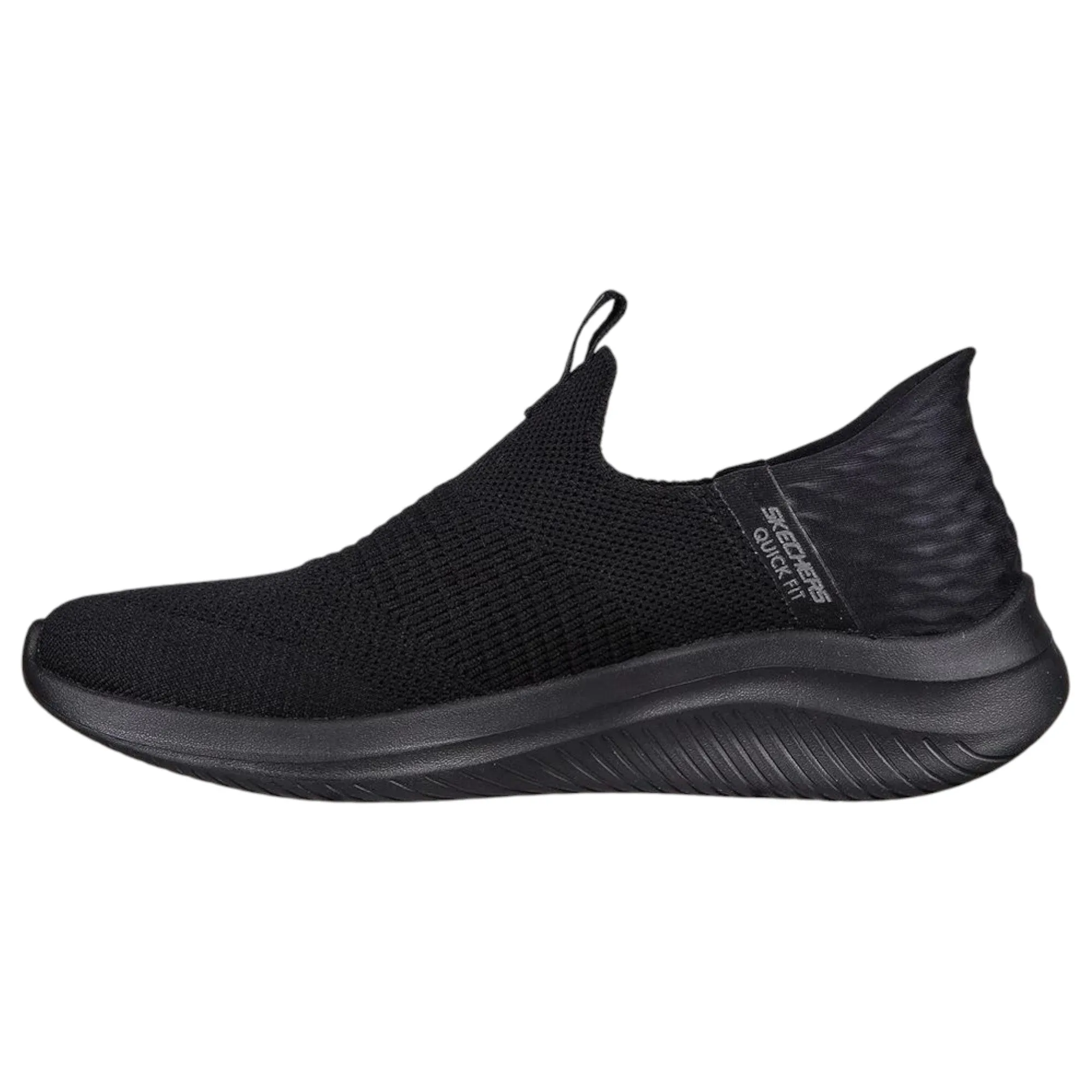 Womens Skechers Slip-Ins Ultra Flex 3.0 Cozy Streak Black Athletic Shoes