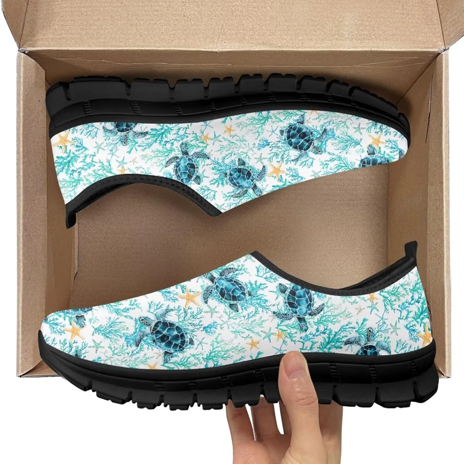 Women's Slip On Shoes Casual Low Top Flat Sneakers Non-Slip Comfort Breathable Footwear for Walking Tennis