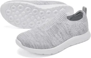 Women's Slip On Shoes, Stretch Knit Walking Shoes, Comfort Sneaker for Work, Travel, Commute