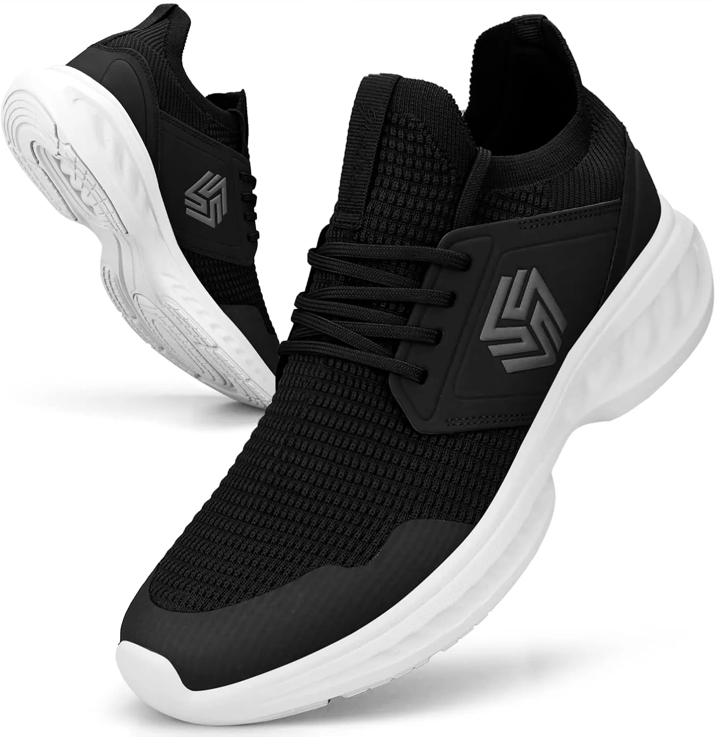 Womens Slip On Walking Shoes Non Slip Running Shoes Breathable Workout Shoes Lightweight Gym Sneakers