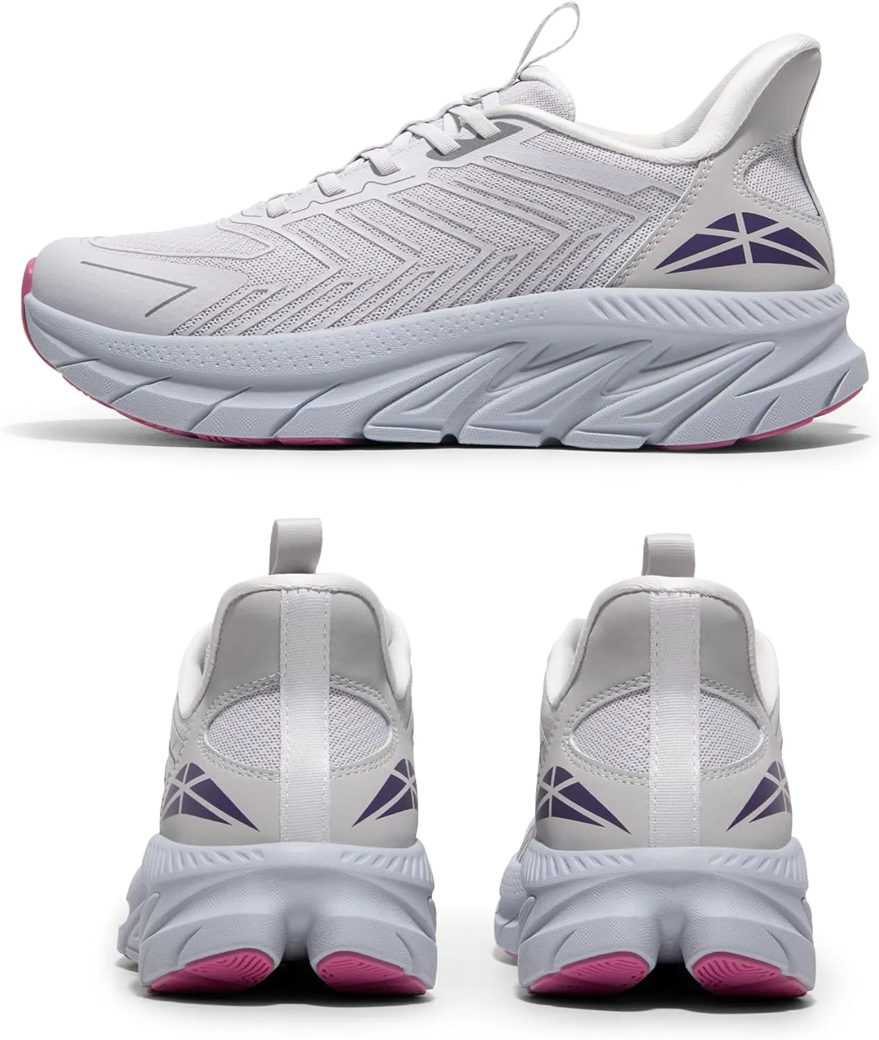 Women's Slip On Walking Shoes Running Comfortable Tennis Breathable Non Slip Athletic Gym Workout Cross Training Fashion Sneakers