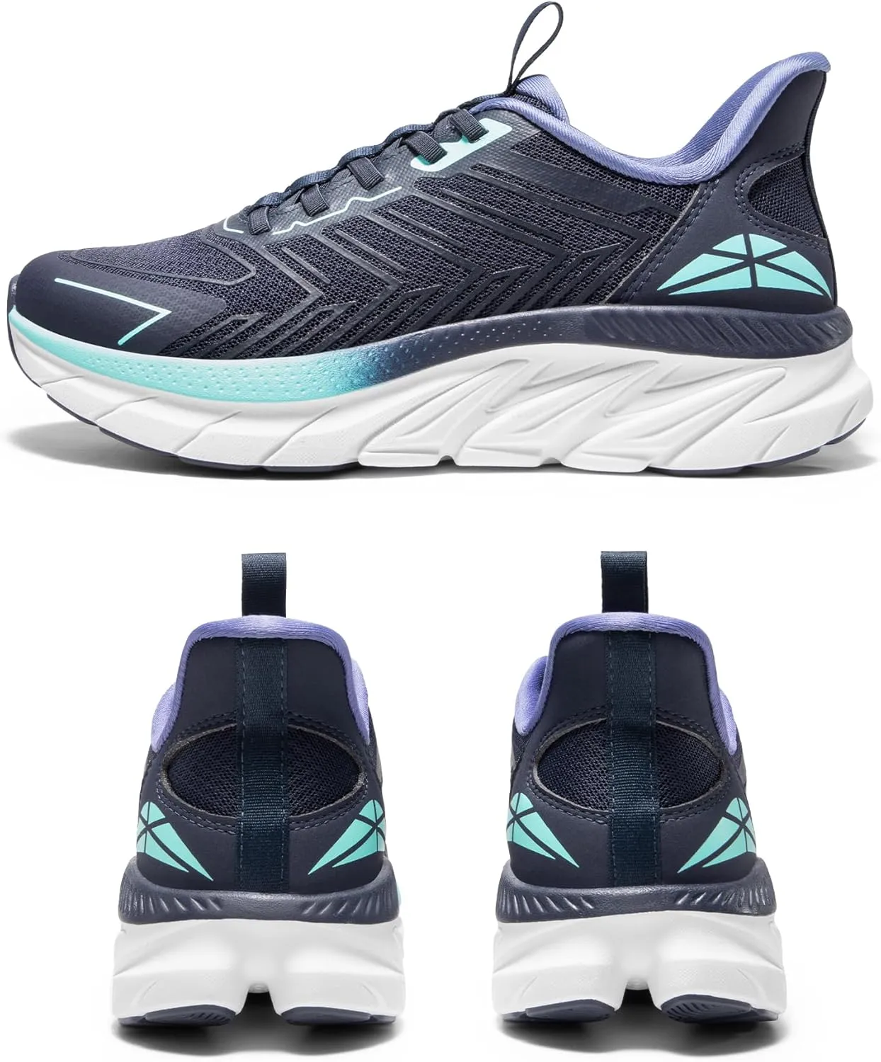 Women's Slip On Walking Shoes Running Comfortable Tennis Breathable Non Slip Athletic Gym Workout Cross Training Fashion Sneakers