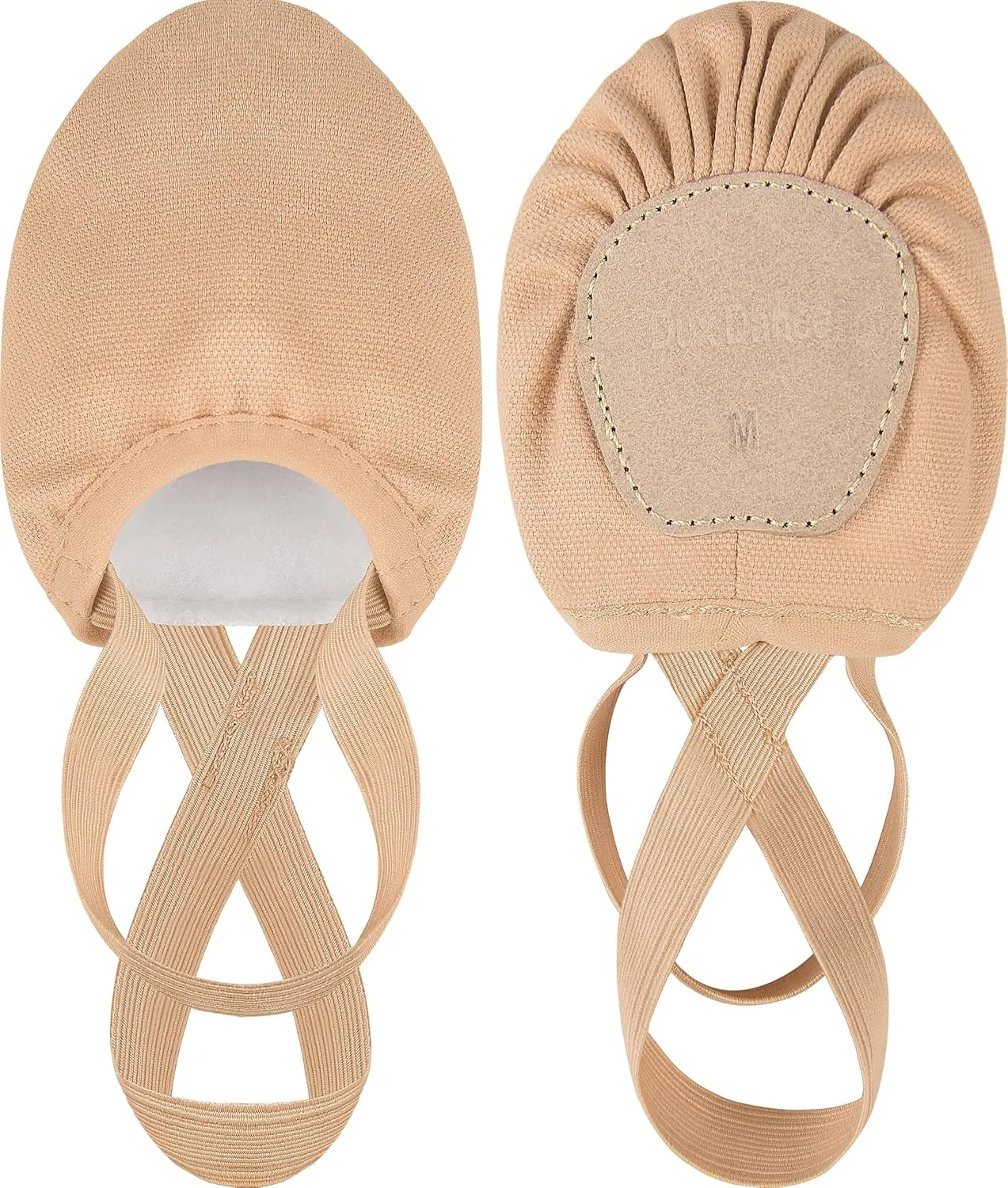 Women's Stretch Canvas Half Dance Soles Pirouette Lyrical Turners Ballet Shoes
