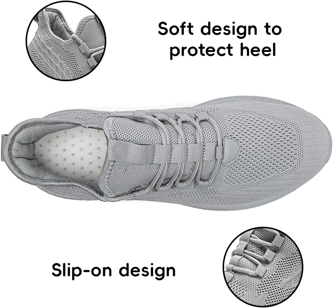 Women's Walking Shoes Casual Slip on Running Tennis Shoes Lightweight Breathable Non Slip Athletic Fashion Mesh Workout Casual Sports Sneakers