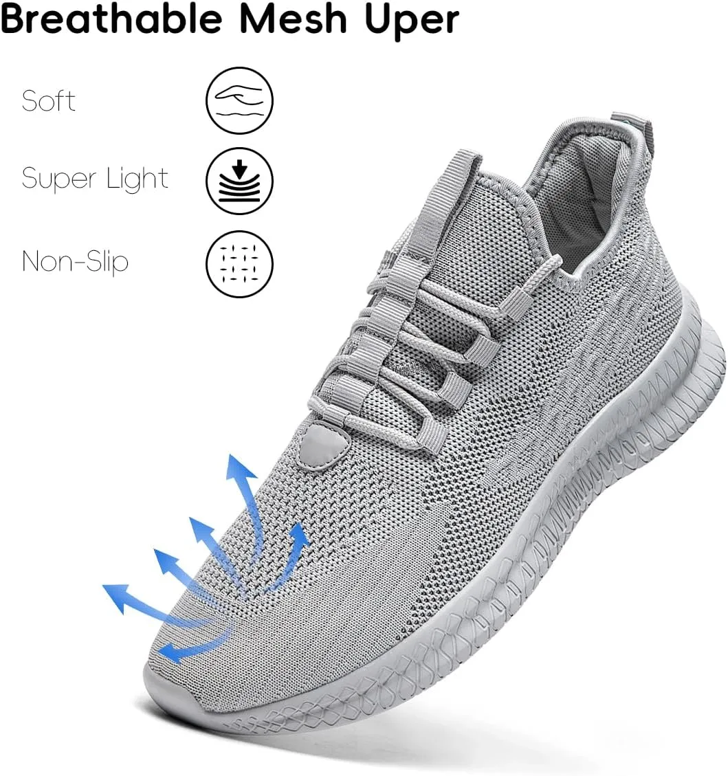 Women's Walking Shoes Casual Slip on Running Tennis Shoes Lightweight Breathable Non Slip Athletic Fashion Mesh Workout Casual Sports Sneakers