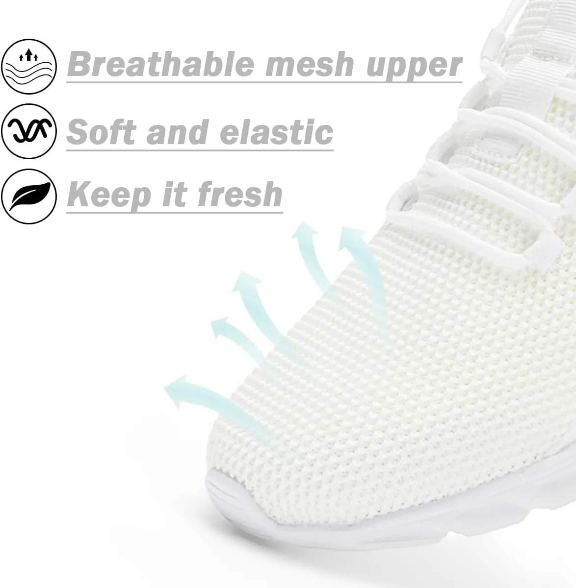 Womens Walking Shoes Running Sneakers Slip On Tennis Sport Workout Gym Athletic Outdoor Travel Work Lightweight Fashion Breathable Comfortable Shoe