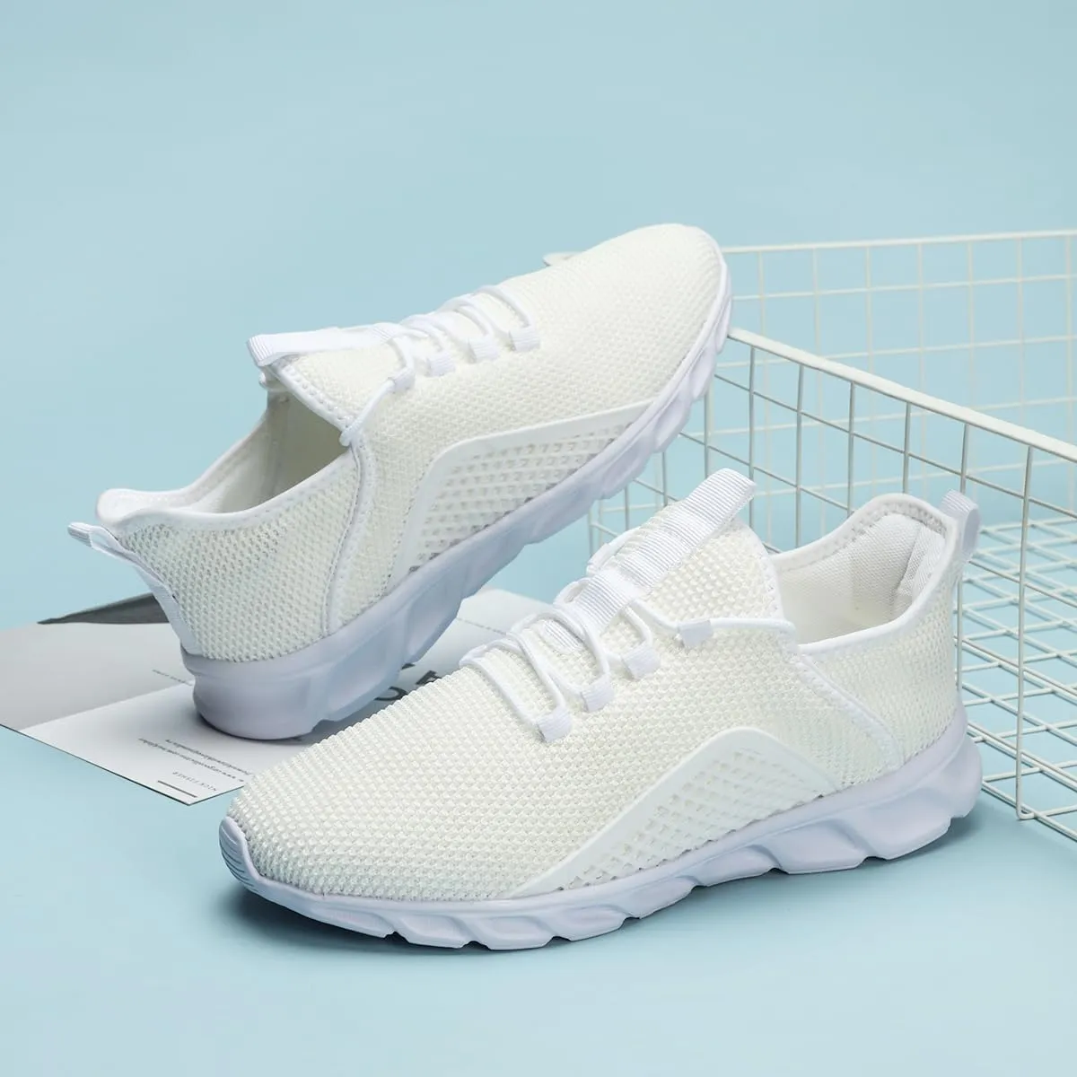 Womens Walking Shoes Running Sneakers Slip On Tennis Sport Workout Gym Athletic Outdoor Travel Work Lightweight Fashion Breathable Comfortable Shoe