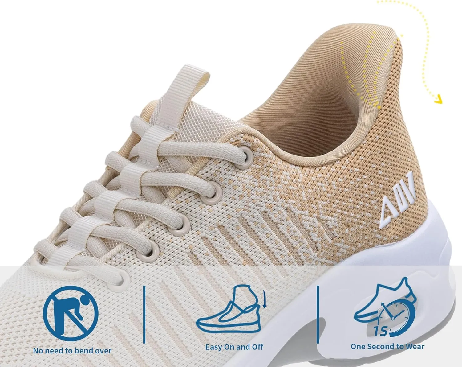 Women's Walking Shoes | Slip On | Fashion Sneakers | Running Tennis Shoes US 6-11