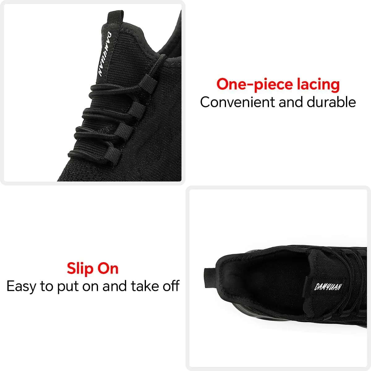 Women's Walking Shoes Slip On Tennis Sneakers Gym Workout Lightweight Non Slip Mesh Breathable Running Shoes for Women