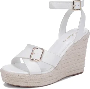 Women's Wedges Sandals Summer Open Toe Platform Wedge Heels