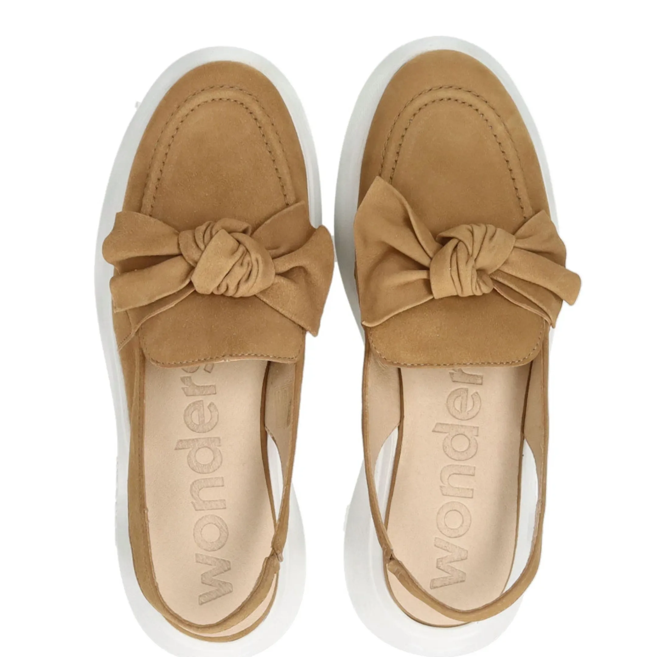 Wonders Wedge Sandal Sand Suede A-3603